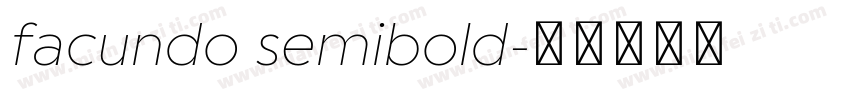 facundo semibold字体转换